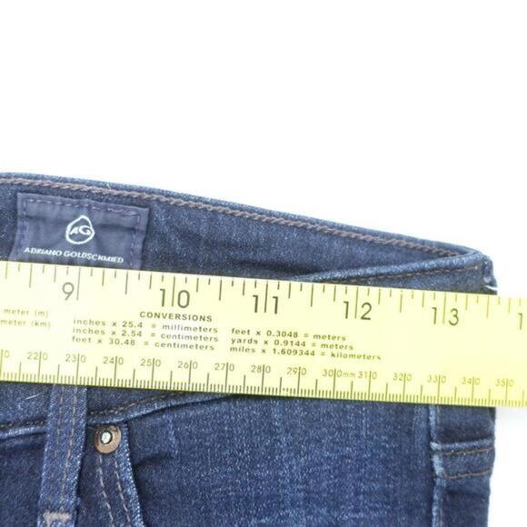 AG Adriano Goldschmied Jeans Women's 25 Blue Denim Mid-Rise Cigarette‎ Zip Fly - Picture 4 of 9